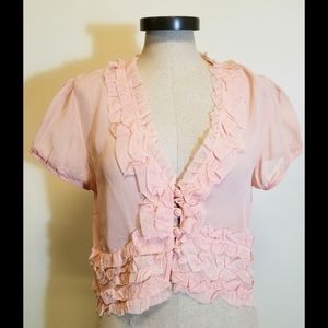 Charlotte Russe sheer cover top
